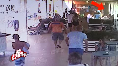 Shocking: Surveillance video shows moment grandfather drops toddler from cruise