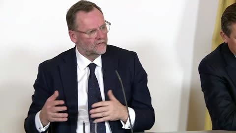 Pressefoyer nach dem Ministerrat