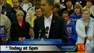 October 8, 2008 - WTHR Promo / Presidential Candidate Barack Obama in Indianapolis