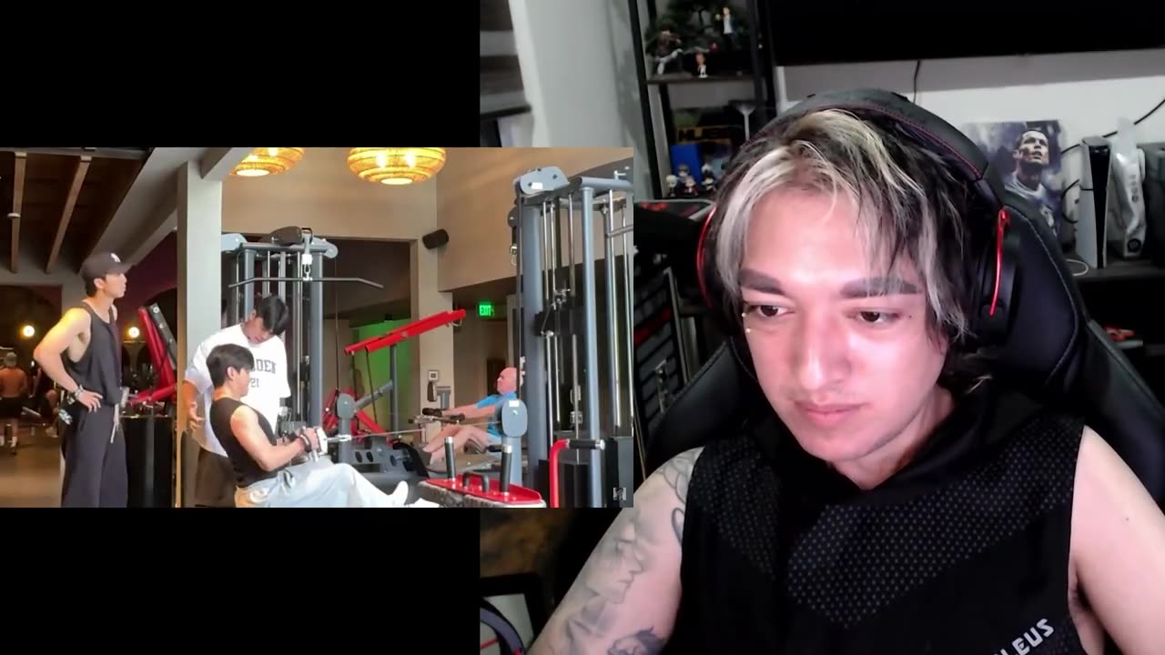 JUNGKOOK, V AND RM WORKING OUT AT THE GYM, Fitness Infulencer