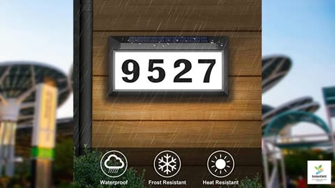 Solar Address Sign