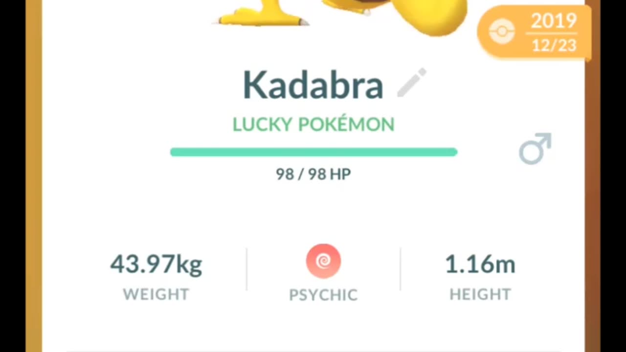 Pokémon GO-Evolving Lucky Kadabra