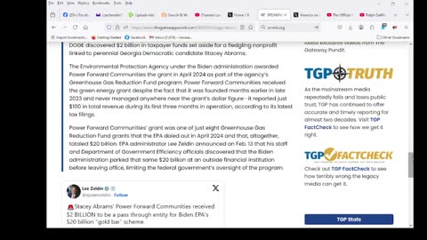DOGE Reveals Biden EPA Awarded $2 Billion to Firm Linked to Election Denier Stacey Abrams