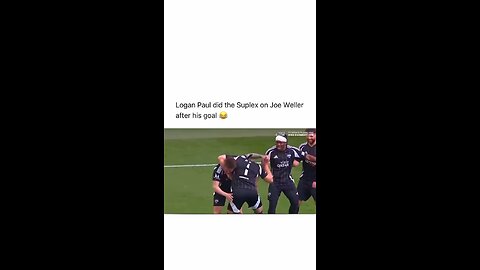 Logan Paul did the Suplex on Joe Weller after his goal 😂🥅