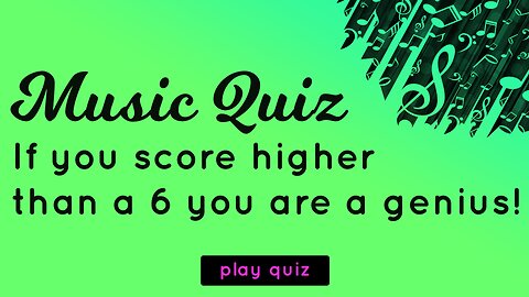 Hard Music Quiz