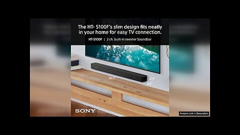 Sony S100F 2.0ch Soundbar with Bass Reflex Speaker, Integrated Tweeter and Bluetooth, Review