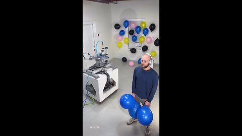A man develops an AI-powered gun capable of firing at various colored objects through voice commands