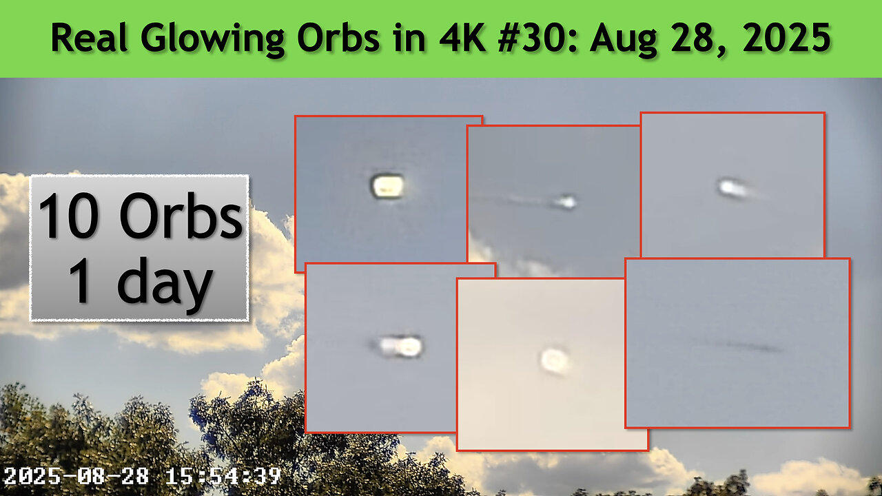 Real Glowing Orbs in 4K #30 August 28, 2025, Wash. DC.