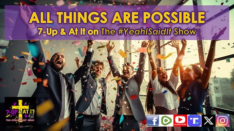 WORD OF THE DAY: MARK 10:27 - ALL THINGS ARE POSSIBLE