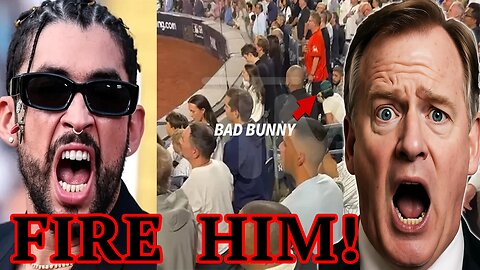 Fans want Bad Bunny FIRED from Super Bowl after he DISRESPECTS God Bless America at Yankees game!