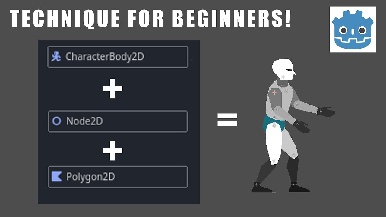 Articulated character with Polygon2D. (Tutorial Godot 4)