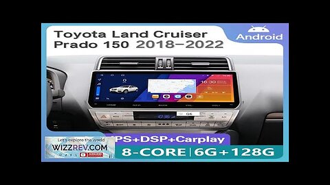 12.3" 2 Din Android Car Radio Multimedia DVD Player For Toyota Land Review