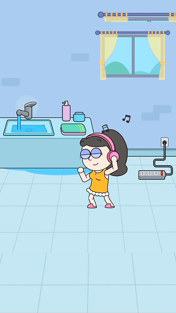 She’s Dancing... But Has No Idea What’s Happening Behind 😂💧#shorts