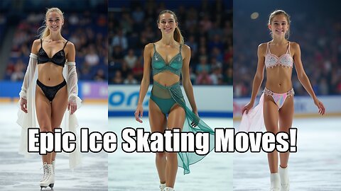 Grace & Power on Ice – Girls' Mesmerizing Ice Skating Performance!