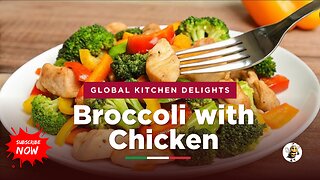 Broccoli has never been prepared so deliciously! Broccoli with chicken.