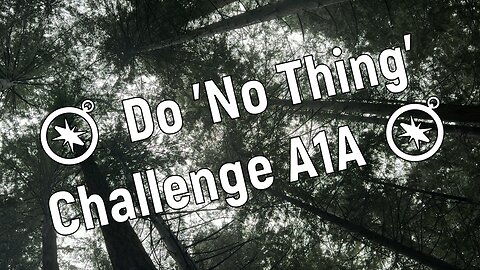 🧭 Do 'No Thing' Challenge A1A 🧭 New Earth Creations #meditationshorts #donothing #mindfulness