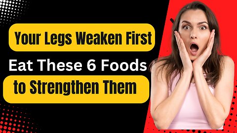 Strengthen Your Legs with These 6 Foods! 🦵🍴 (Your Legs Weaken First!)