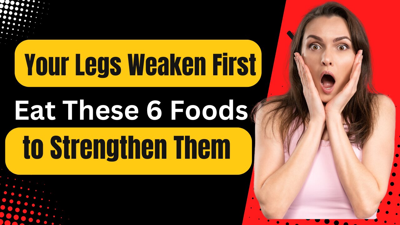 Strengthen Your Legs with These 6 Foods! 🦵🍴 (Your Legs Weaken First!)