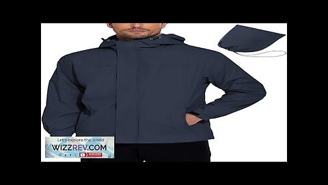 COOFANDY Men's Rain Jacket Waterproof With Hood Lightweight Packable Shell Raincoat Review