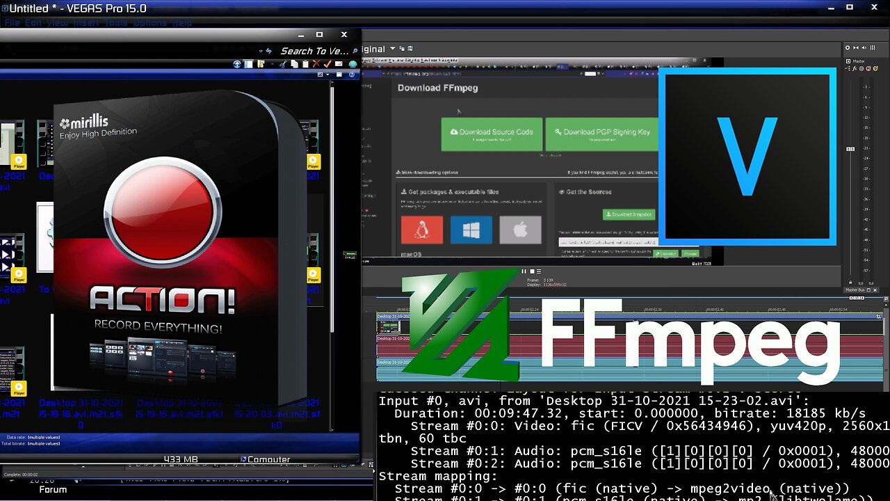 Video Creation Tutorials |05.1| Using FFMPEG for importing into Magix Vegas Studio Pro [EN/CZ]