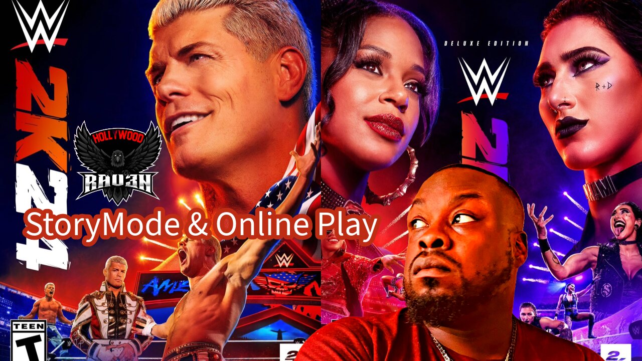 (No Audio) WWE 2K24 Myplayer and Online EC Match 2