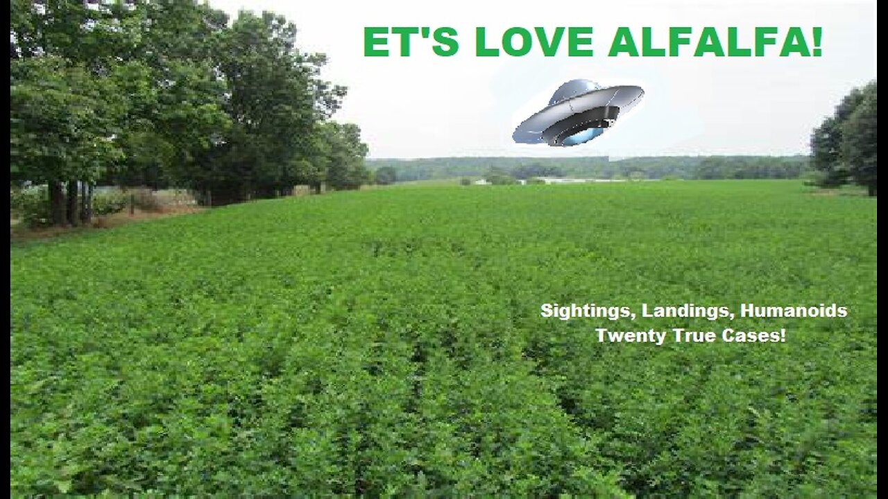 ETS LOVE ALFALFA! Sightings, Landings, Humanoids. Twenty True Cases.