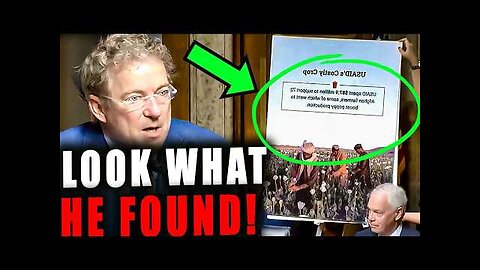 Congress GOES SILENT when Senator Rand Paul EXPOSES THIS...