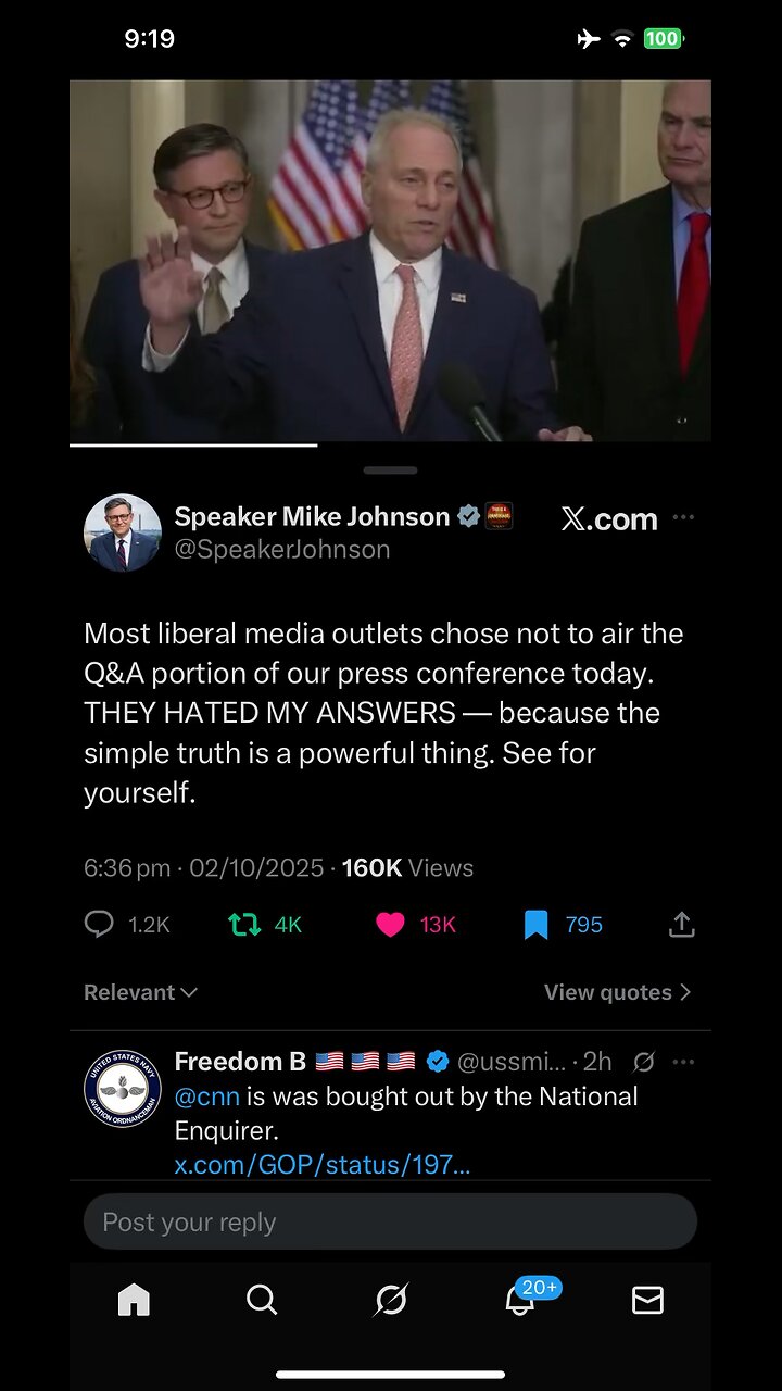 Speaker Mike Johnson : democrats shutting the government