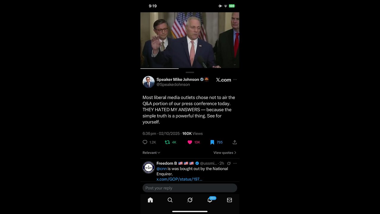 Speaker Mike Johnson : democrats shutting the government