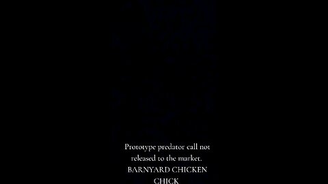 Prototype predator call in action