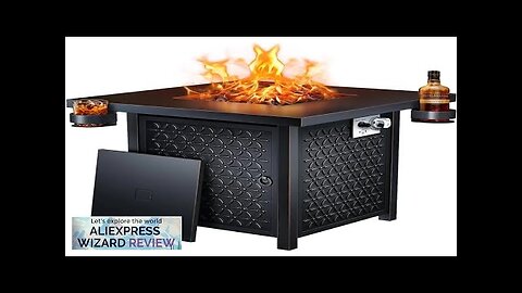 Ciays Propane Fire Pit 28-inch Fire Pit Table with Two Cup Holders Review