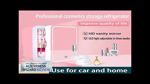 8L Mini Beauty Cosmetics Storage Refrigerator Mirror Car And Household Dormitory Office Review