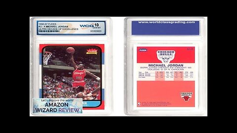 MICHAEL JORDAN Genuine 1996-97 Fleer Decade of Excellence Ultra #U4 Rookie Card Review