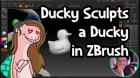Ducky Sculpts a Ducky in ZBrush