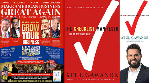 Business Coach | Why Creating & Diligently Using Checklists Will Transform Your Business, Reduce Errors & Increase Your Profitability + Join Eric Trump & Robert Kiyosaki At Clay Clark's March 6-7 Business Workshop (3 Tix Remain)