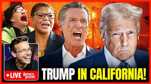 🚨BREAKING: Trump LIVE Right Now in California Wildfire Disaster Area | Confronting Gavin Newsom