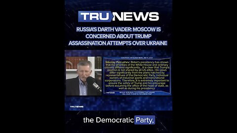 RUSSIAN OFFICIAL EXPRESS DEEP CONCERN🏫🇷🇺🆘⚠️ABOUT TRUMP SAFETY🏛️🇺🇸🕺🆘⚠️OVER UKRAINE VIEWS🇺🇦☣️🧛‍♂️💫