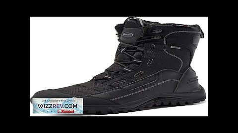 ROCKMARK Men's Winter Snow Boots Outdoor Warm Mid Calf Waterproof Durable Boot Review