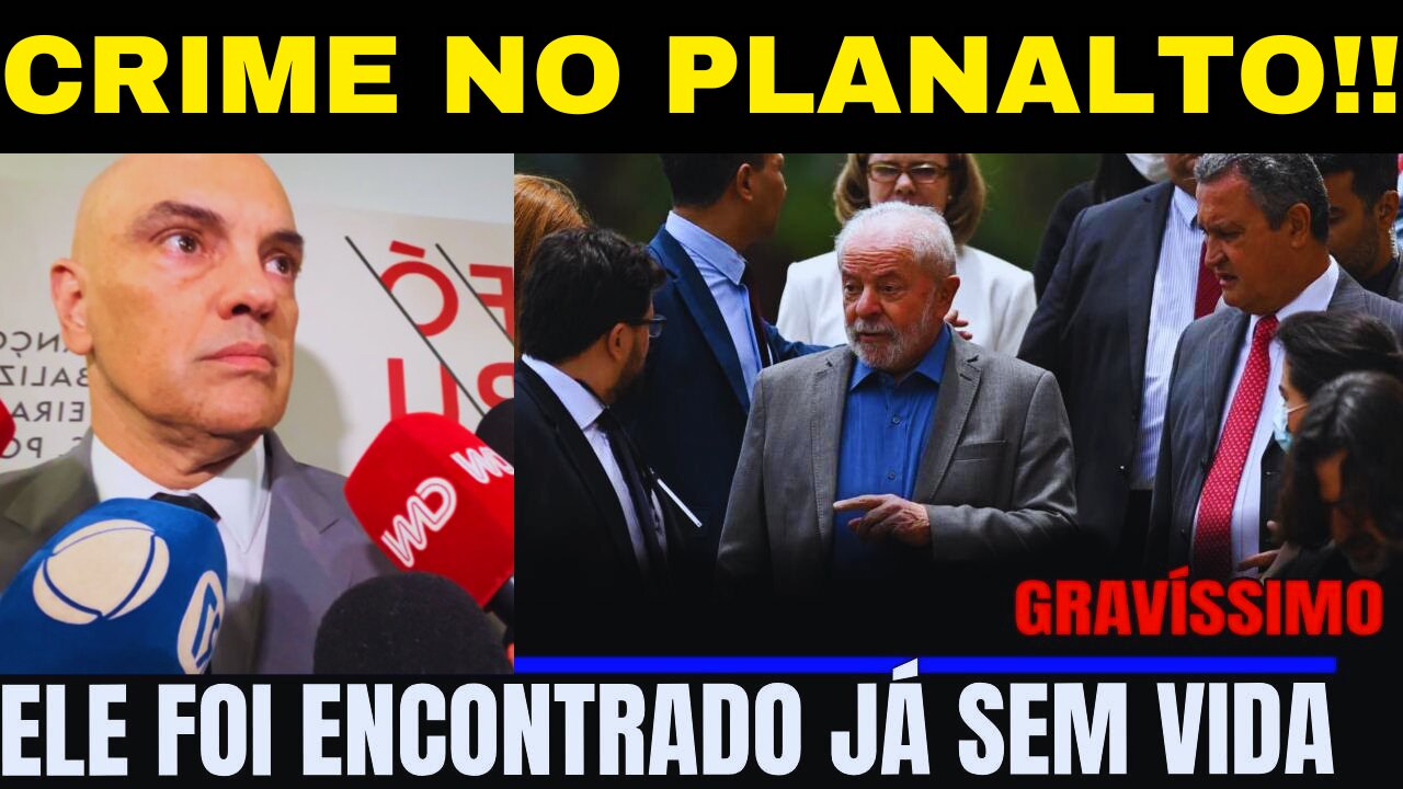 urgente! CR1ME SANGRENT0 NO PALÁCIO DO PLANALT0 DO VAL RESSURGE E ACUSA M0RAES!!