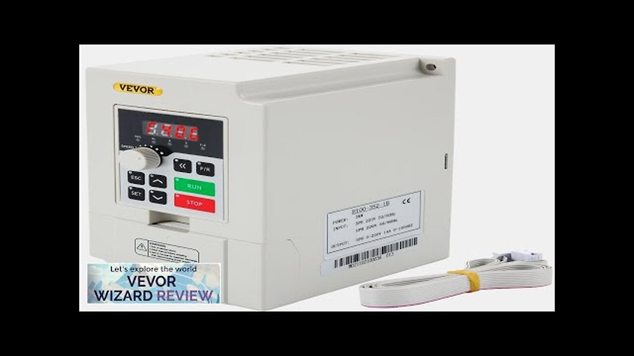 VEVOR Variable Frequency Drive AC 220V Input 3KW Variable Frequency CNC Drive Review