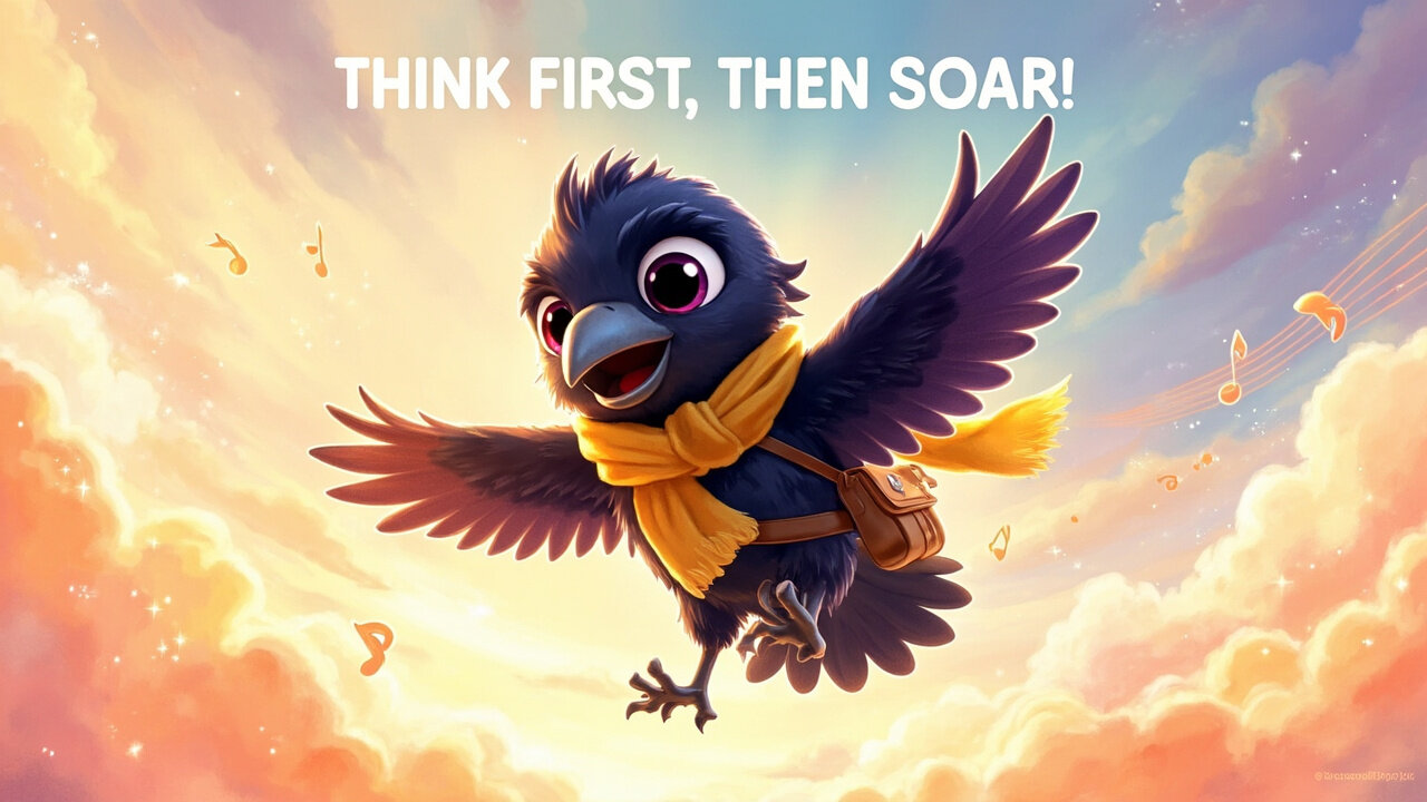 Raven Rises with Reason 🐦 | Think First, Then Soar! | Kids’ Pop Song