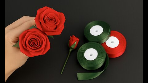 DIY Satin Ribbon Rose | Easy Handmade Ribbon Flower Tutorial