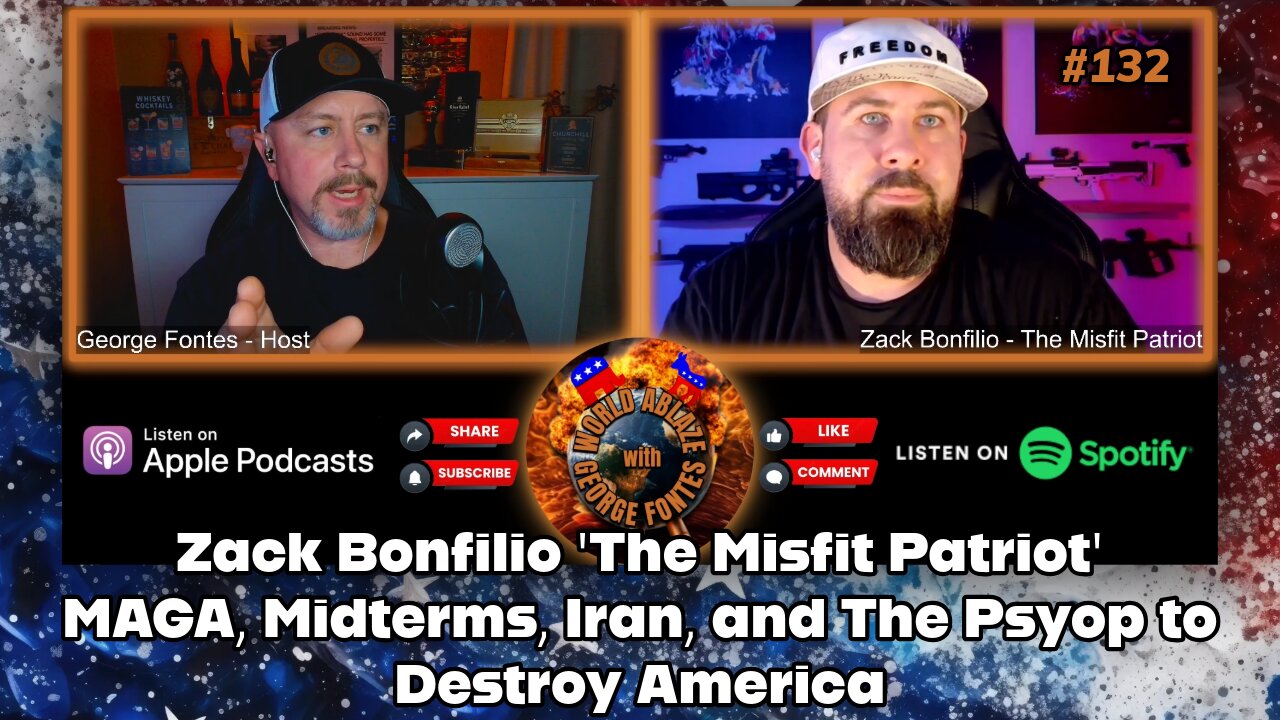 Zack Bonfilio 'The Misfit Patriot' - MAGA, Midterms, Iran, and The Psyop to Destroy America
