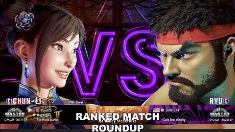Kuya Kalbo SF6 Ranked Match Roundup. Chun Li Master Rank [Hori Fight Stick]