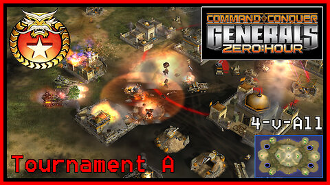 C&C Generals Zero Hour | China | 4-for-All | Tournament A