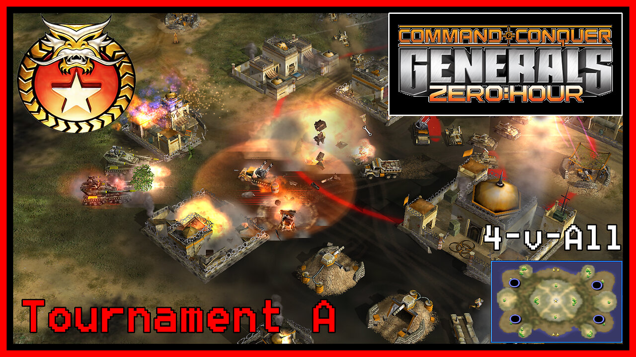 C&C Generals Zero Hour | China | 4-for-All | Tournament A