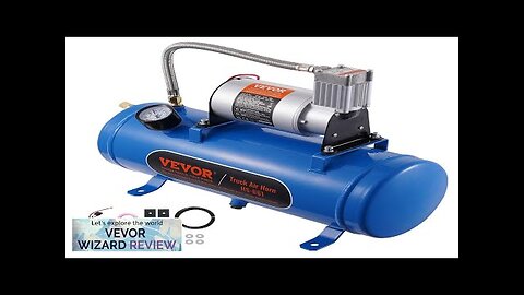 VEVOR 12V Air Compressor with Tank 1.6 Gallon/6 L Train Horn Air Review