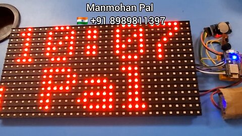P10 wifi smart clock with time date and alarm by Manmohan pal