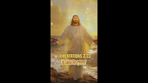 Lamentations 3:23 | You Made It Through Today! Great Is His Faithfulness! 🌅🙏#dailybibleinspiration