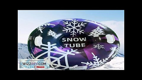 Inflatable Snow Tube Snow Sled Handles Sledge Circle Tire Tube Thickened Winter Review